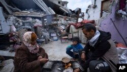 ساختمان‌ ویران شده در یک حمله هوایی اسرائيل به رفح - ۲۸ اسفند ۱۴۰۲