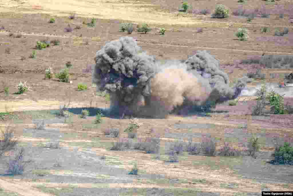 Army of North Macedonia - military drill Flash22 at training center Krivolak