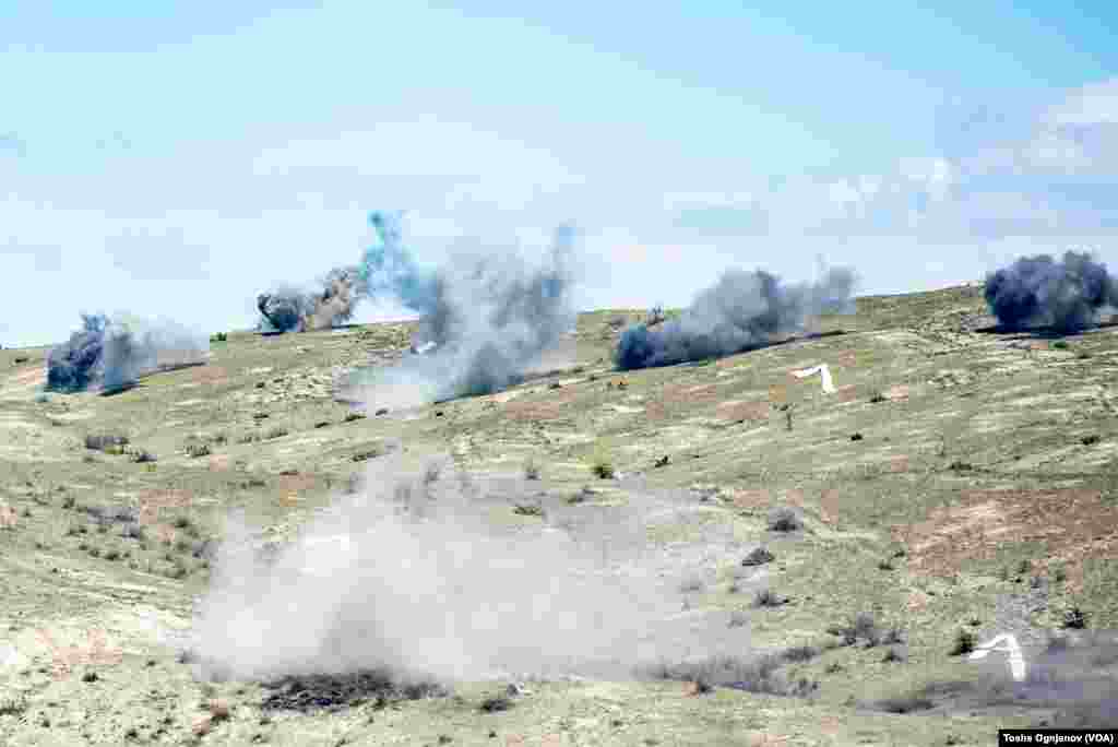 Army of North Macedonia - military drill Flash22 at training center Krivolak