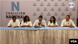 Opositores en el lanzamiento de la Coalición Nacional, uno de los muchos intentos que han fallado en Nicaragua para aglutinar a la disidencia. [Foto: VOA/Houston Castillo]