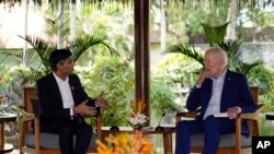 دیدار جو بایدن و ریشی سوناک. آرشیو