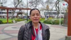 Isabel Chirinos participante en feria vecinal