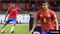 Carlos Martínez (a la izquierda) es el segundo futbolista de origen nicaragüense que estará presente en el mundial de Qatar 2022; Oscar Duarte (a la derecha), originario de Catarina, Masaya, estará por tercera vez. [Foto: Cortesía]