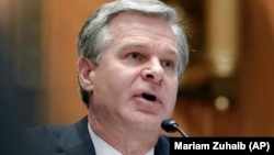 ქრისტოფერ ვრეი, გამოძიების ფედერალური ბიუროს (FBI) დირექტორი სენატის მოსმენაზე. 17 ნოემბერი, 2022 წ.