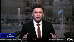 Bujar Osmani, Ministër i Jashtëm i Maqedonisë së Veriut duke folur për Zërin e Amerikës, 23 shkurt, 2024. 