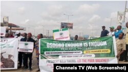 Masu Zanga zanga akan tittunan Osogbo