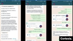 Captura de pantalla de una conversación con un supuesto contacto de abogados de inmigración de EE.UU. para procesos de visas, residencias y ciudadanía estadounidense vía WhatsApp.