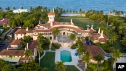 Una vista aérea de la residencia de Donald Trump el 10 de agosto de 2022, en Palm Beach, EEUU. 