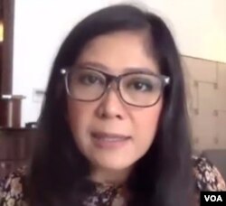 Ketua Komisi I DPR RI, Meutya Hafid (VOA/screenshot).
