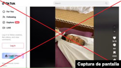 Captura de pantalla de un vídeo publicado por TikTocker metjetak17.