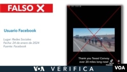 Circula en Facebook desinformación sobre convoy.