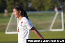 แมดดิสัน แคสทีน นักฟุตบอลลูกครึ่งไทย-อเมริกัน เล่นตำแหน่งกองหน้าให้กับ NC Fusion สโมสรฟุตบอลเยาวชนชั้นนำของรัฐนอร์ธแคโรไลนา