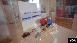 Halley VI research station at "The Brick City" exhibition, National Building Museum, Washington, DC