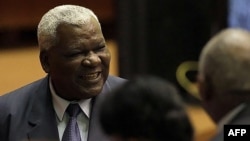 Spika wa bunge la Cuba Esteban Lazo akiwa Havana Aprili 18, 2018. Picha na HO / www.cubadebate.cu / AFP. 