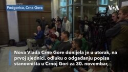 Prva odluka nove Vlade Crne Gore - odložen popis za 30. novembar