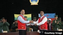 ရှမ်းပြည်နယ်မြောက်ပိုင်း ဝကိုယ်ပိုင်အုပ်ချုပ်ခွင့်ရတိုင်းက ဟိုပန်မြို့နယ်ကို ဝပြည်သွေးစည်းညီညွတ်ရေးတပ်မတော် UWSA က လွှဲပြောင်းရယူခြင်းအခမ်းအနား