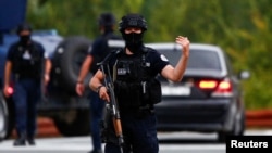 Patrole policije posle napada u Banjskoj 24. septembra 2023. (Foto:REUTERS/Ognen Teofilovski)