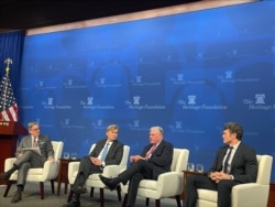 華盛頓智庫傳統基金會1月24日發布《2024年美國軍事實力指數》報告並舉辦線下討論會。 （美國之音記者薛小山拍攝）