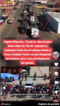 Captura de video que desinforma en TikTok tiene más de 2 millones de vistas.