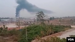 ထိုင်းနိုင်ငံမဲဆောက်မြို့ကနေ မြင်ရတဲ့ မြဝတီမြို့(ဧပြီ ၁၀၊ ၂၀၂၄)