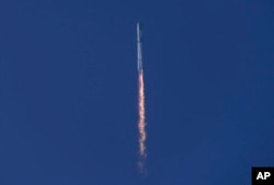 SpaceX's Starship launches from Starbase in Boca Chica, Texas, Thursday, April 20, 2023. (AP Photo/Eric Gay)