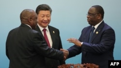 資料照片：2018年9月4日中國國家主席習近平在北京人民大會堂與出席中非合作論壇的非洲國家領導人合照