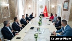 Sastanak predsednika Crne Gore Jakova Milatovića sa predstavnicima opozicionih partija u Podgorici (Foto: Kabinet predsednika Crna Gore)