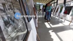 Depremzede sanatçılar “yıkım ve umudu” resmetti