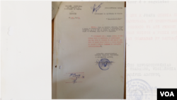 Documento informando da tentativa de suícidio de Joana Simião