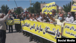 تجمع اعتراضی بازنشستگان تامین اجتماعی در اهواز