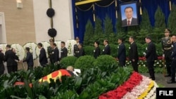 李克強遺體告別現場（網友轉發微信圖片）