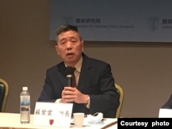 台灣國防安全研究院國防戰略與資源研究所所長蘇紫雲。 （資料照）