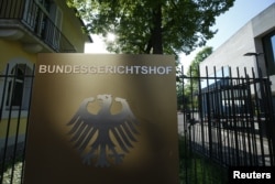 Gedung Mahkamah Agung Federal Jerman (Bundesgerichtshof) di Karlsruhe, Jerman 21 April 2017.