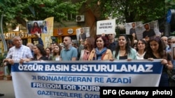 Dîmenek jî preskonferansa sazîyên rojnamevanîyê, Amed, Tirkîye, 3 Gulan, 2024