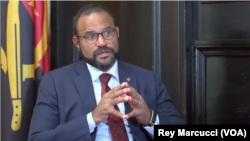 Mário Caetano João, ministro da Economia e Desenvolvimento de Angola, Washington, 15 Abril 2023