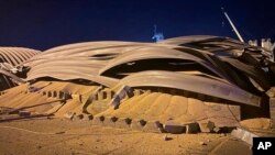 За словами речника Державного департаменту, атаки Росії на об’єкти української портової інфраструктури знищили сотні тисяч українських зернових, призначених для світових ринків. Фото: AP/Odesa Regional Administration Press Office