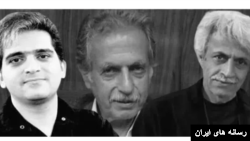 از چپ به راست: محمود‌ صدیقی‌پور، انوش عادلی و عزیز‌ قاسم‌زاده سه تن از فعالان صنفی معلمان در استان گیلان. آرشیو