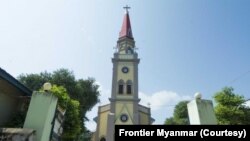 တန့်ဆည်မြို့ တန့် ချောင်းရိုးရွာရှိ Frontier Myanmar ကရိုက်ကူးထားတဲ့ ဘုရားရှိခိုးကျောင်းမှတ်တမ်းပုံ (၂၀၁၇ ခုနှစ်)