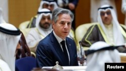 Američki državni sekretar Antony Blinken prisustvuje Zajedničkom ministarskom sastanku o humanitarnoj krizi s kojom se suočava Gaza, u Rijadu, Saudijska Arabija, 29. aprila 2024.