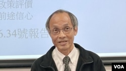 香港民意研究所行政總裁鍾庭耀。(美國之音資料照片)