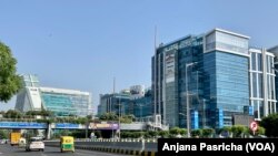 Gurugram which adjoins New Delhi, India, has become a thriving business hub as India's economy has grown.