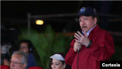 Daniel Ortega en un discurso este martes en donde arremetió contra la Iglesia católica. [Foto: Presidencia de Nicaragua]