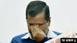 ভারতের রাজধানী দিল্লির মুখ্যমন্ত্রী অরবিন্দ কেজরিওয়াল।