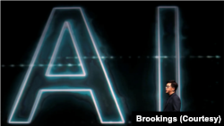 美國智庫布魯金斯學會就中國軍用AI武器研究報告的示意圖。 （圖片來自布魯金斯學會網站）