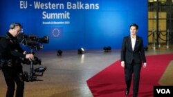 Premijerka Srbije Ana Brnabić, uoči početka samita EU - Zapadni Balkan (foto: FoNet/AP)