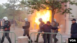 Lëndë shpërthyese mbi bashkinë e Tiranës