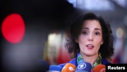 حجه لحبیب، وزیر امور خارجه بلژیک. (آرشیو)