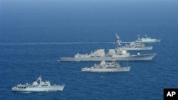 مانور مشترک امریکا با دیگر کشورها در خلیج فارس