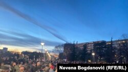 Protest desničara protiv plana EU o normalizaciji odnosa Srbije i Kosova, 17. marta 2023.