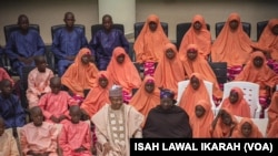 Daliban Makarantar Kurigan bayan Da Aka Kubutar da su